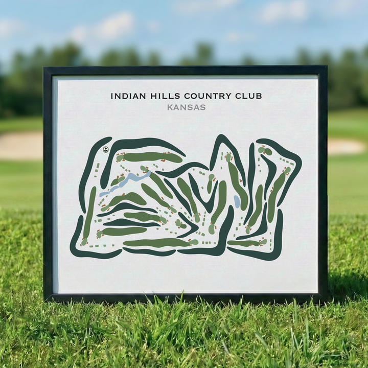 Indian Hills Country Club, Kansas - Printed Golf Courses