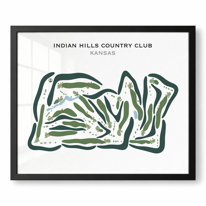 Indian Hills Country Club, Kansas - Printed Golf Courses