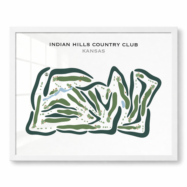 Indian Hills Country Club, Kansas - Printed Golf Courses