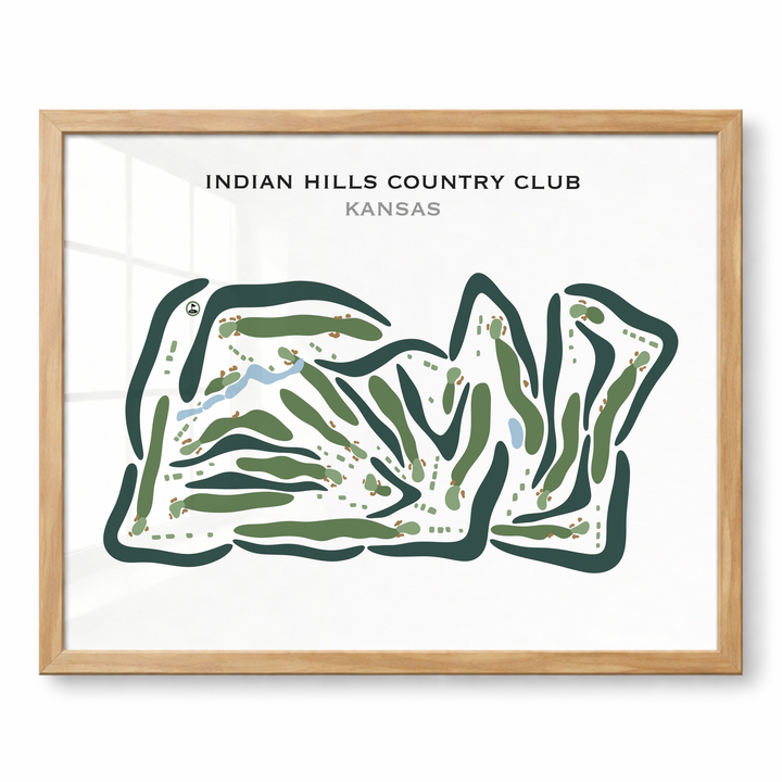 Indian Hills Country Club, Kansas - Printed Golf Courses