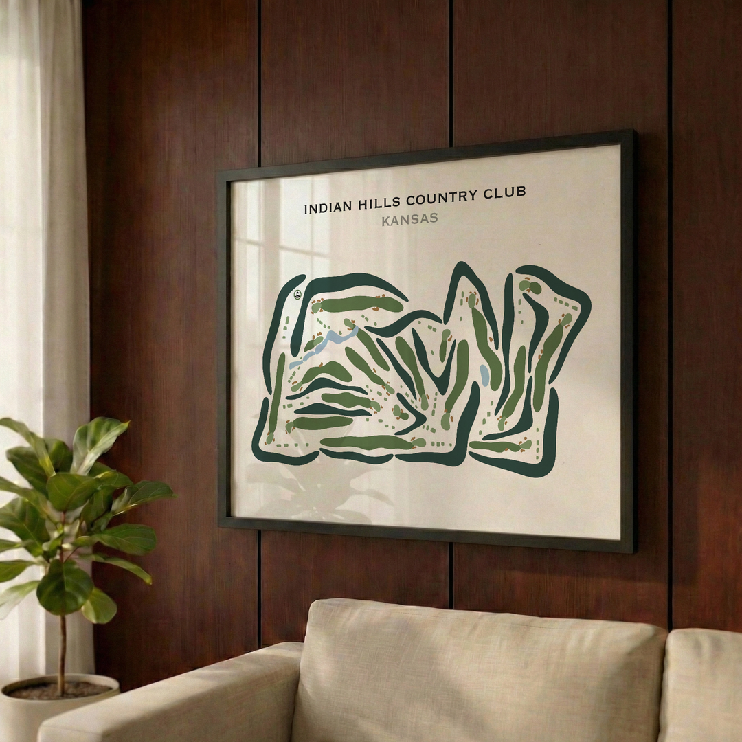 Indian Hills Country Club, Kansas - Printed Golf Courses