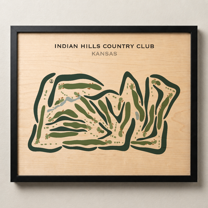 Indian Hills Country Club, Kansas - Printed Golf Courses