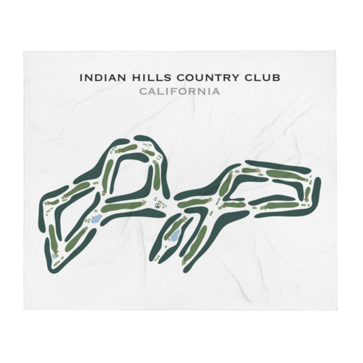 Indian Hills Country Club, California - Printed Golf Course