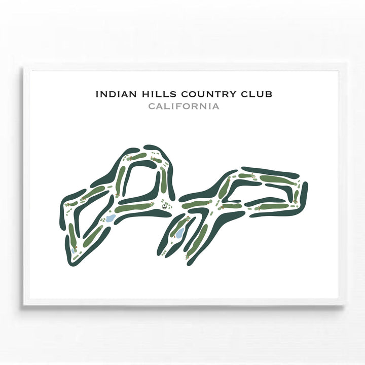 Indian Hills Country Club, California - Printed Golf Course