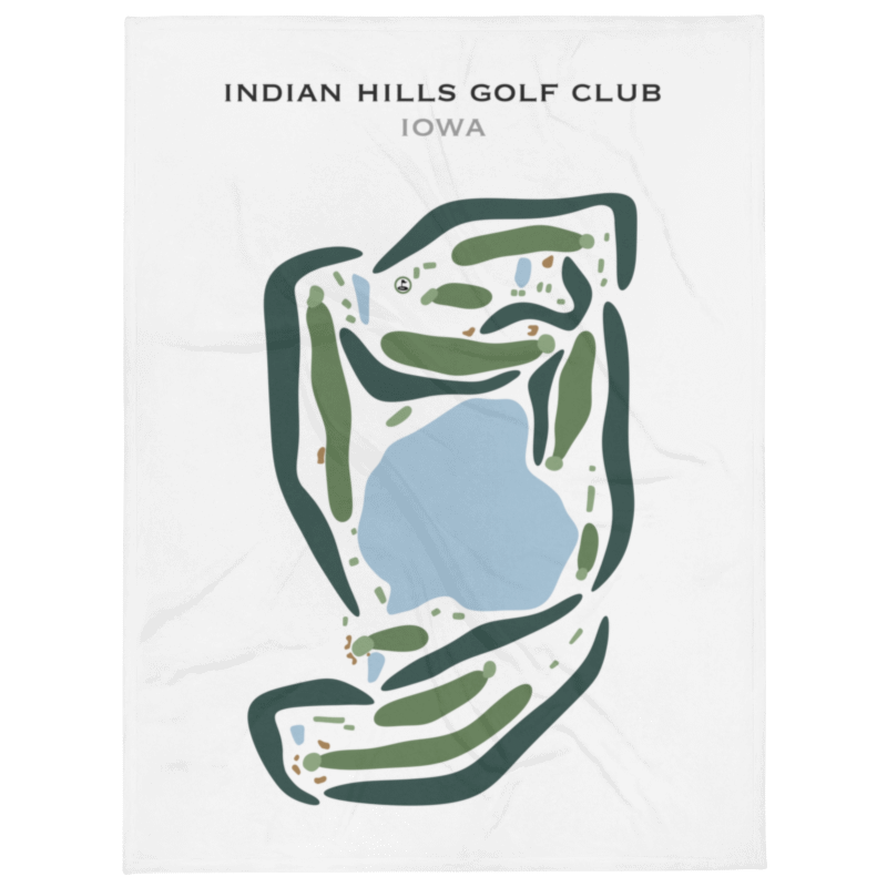 Indian Hills Golf Club, Iowa - Printed Golf Courses