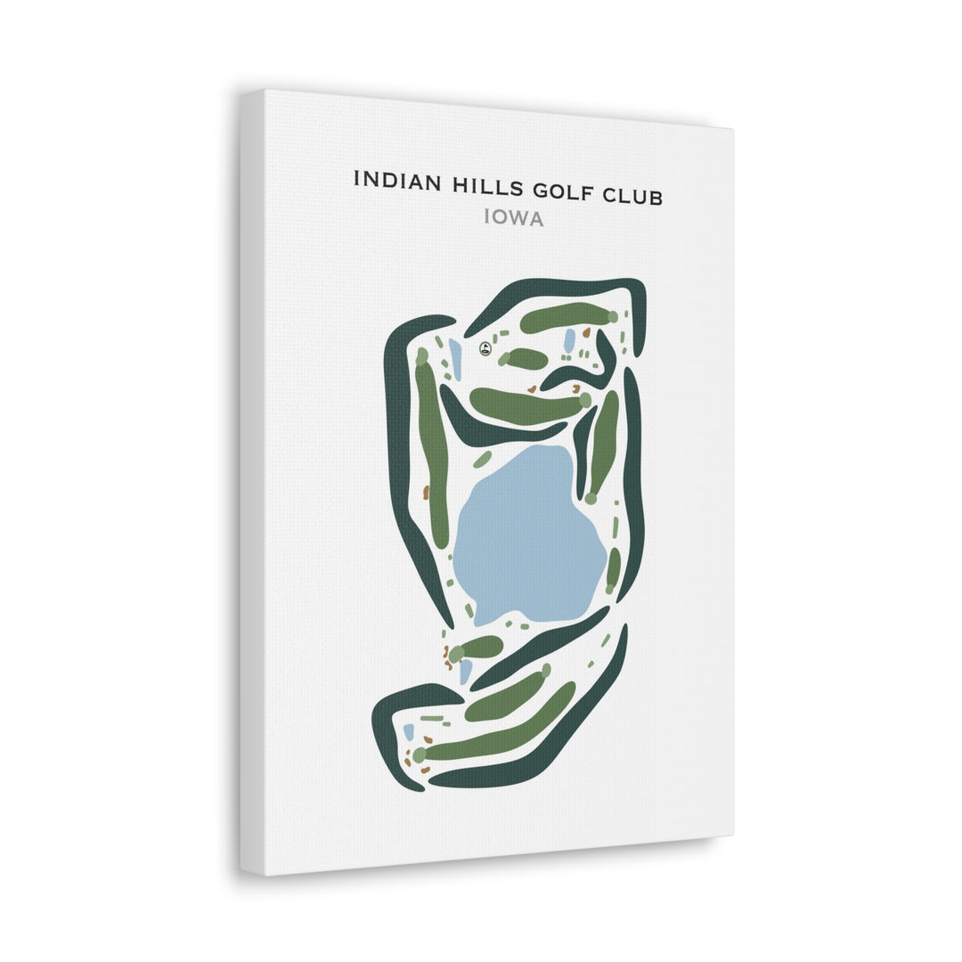 Indian Hills Golf Club, Iowa - Printed Golf Courses