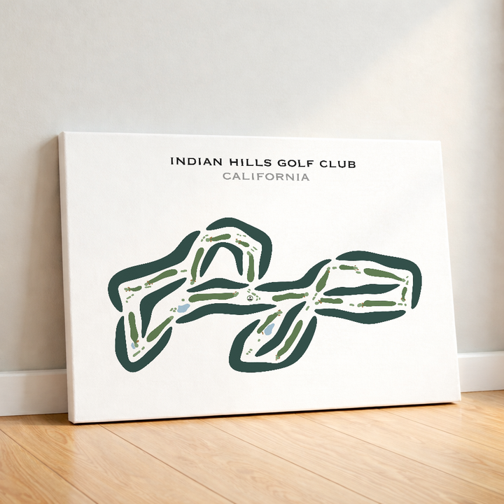 Indian Hills Golf Club, California - Printed Golf Courses