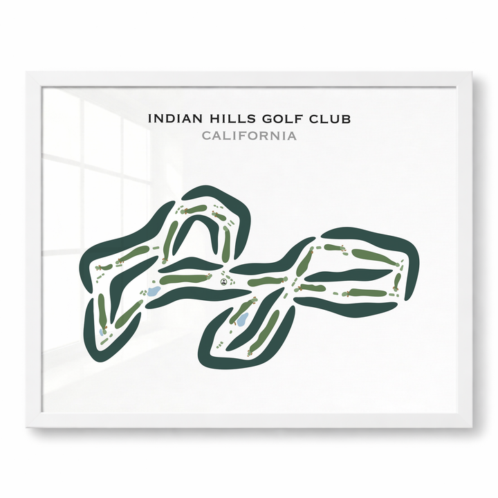 Indian Hills Golf Club, California - Printed Golf Courses