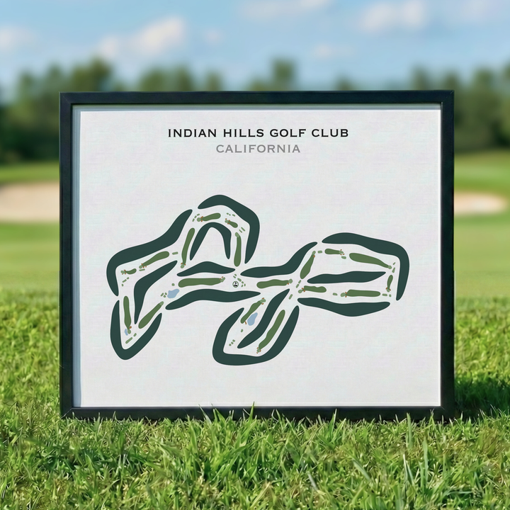 Indian Hills Golf Club, California - Printed Golf Courses