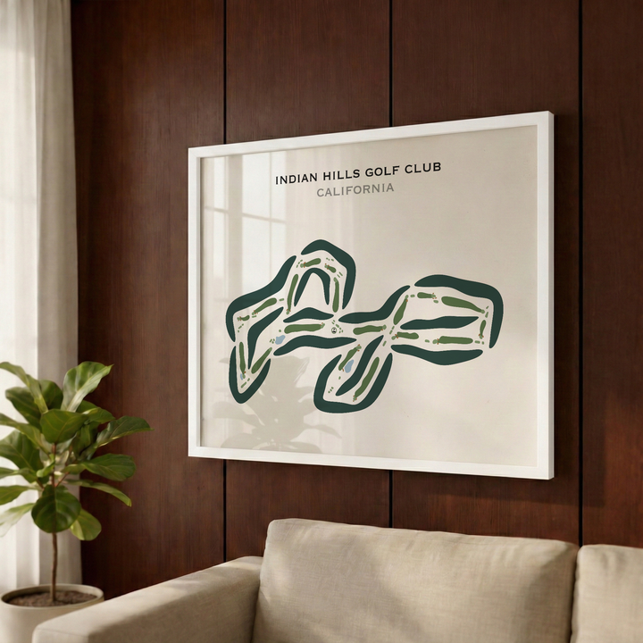 Indian Hills Golf Club, California - Printed Golf Courses