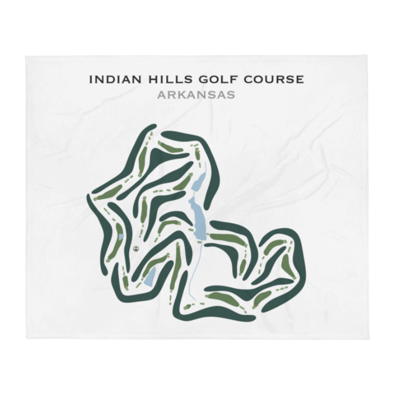 Indian Hills Golf Course, Arkansas - Printed Golf Courses