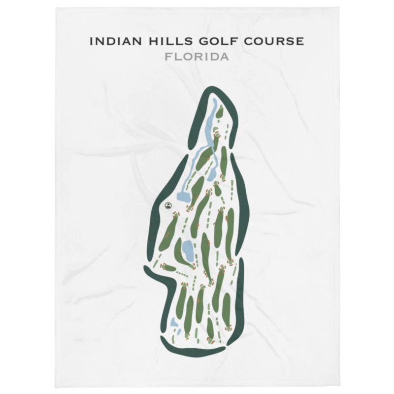 Indian Hills Golf Course, Florida - Printed Golf Courses