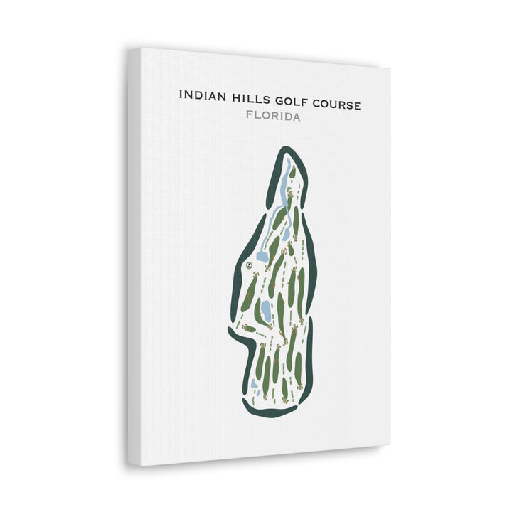 Indian Hills Golf Course, Florida - Printed Golf Courses