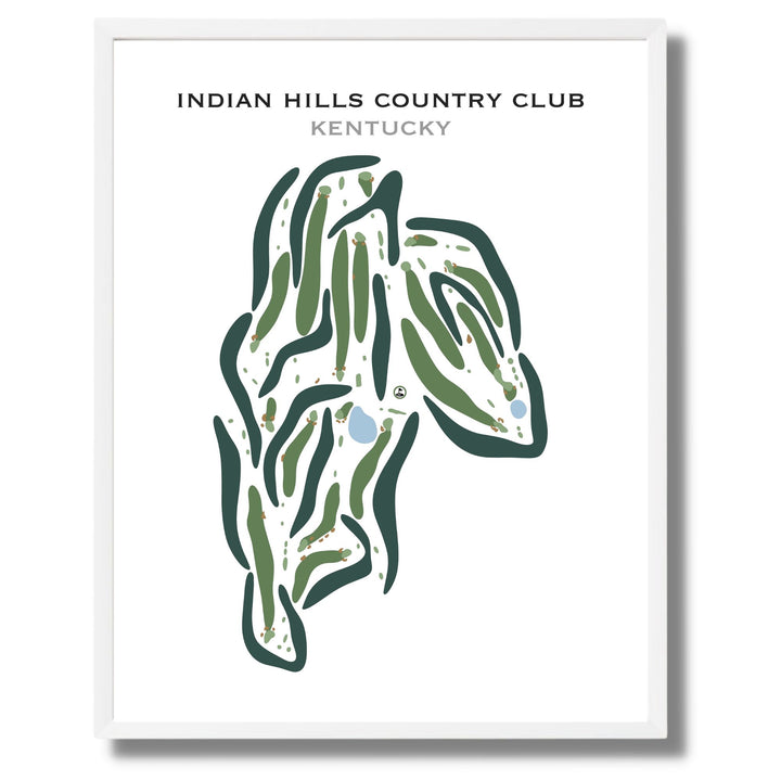 Indian Hills Country Club, Kentucky - Printed Golf Courses