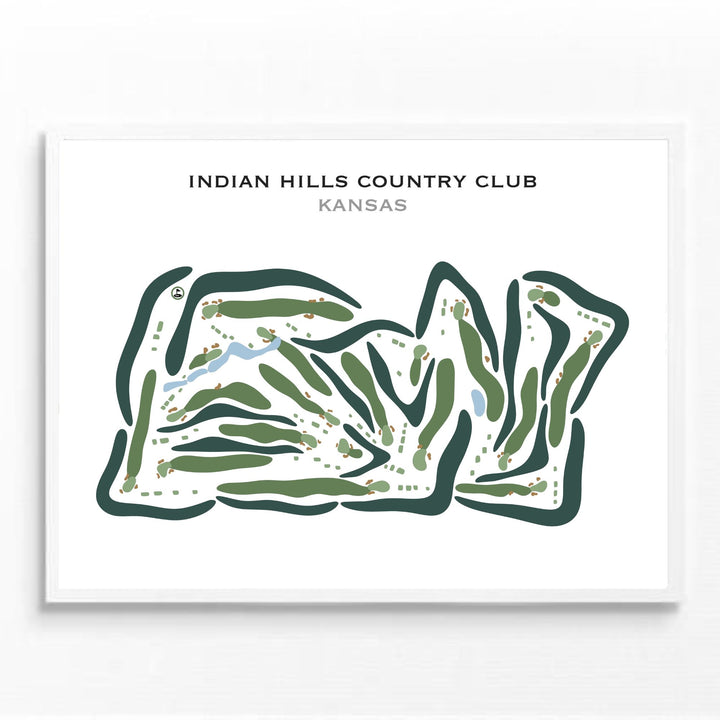 Indian Hills Country Club, Kansas - Printed Golf Courses