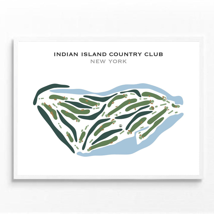 Indian Island Country Club, New York - Printed Golf Courses