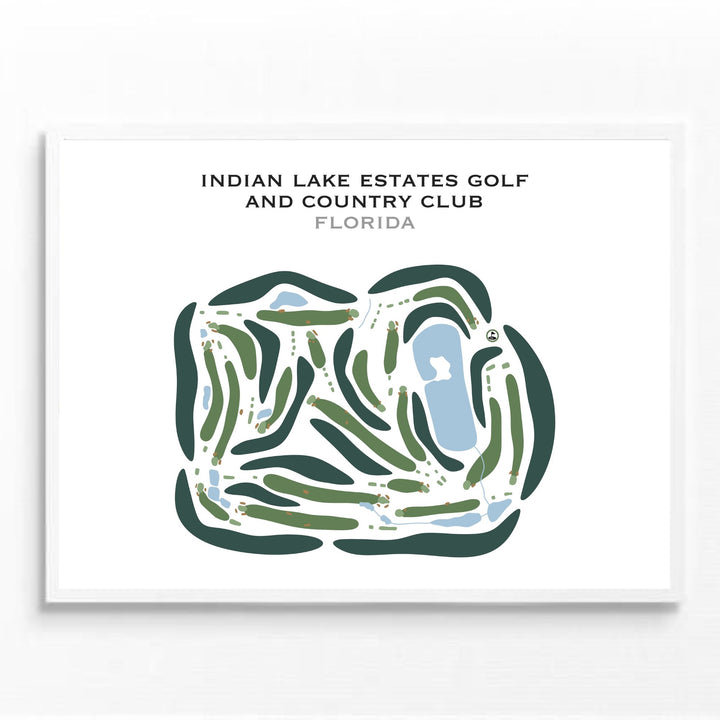 Indian Lake Estates Golf & Country Club, Florida - Printed Golf Courses