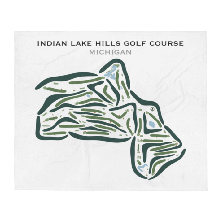 Indian Lake Hills Golf Course, Michigan - Printed Golf Courses