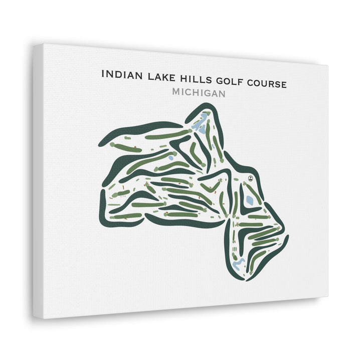 Indian Lake Hills Golf Course, Michigan - Printed Golf Courses