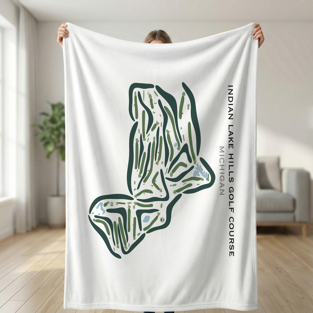 Indian Lake Hills Golf Course, Michigan - Printed Golf Courses