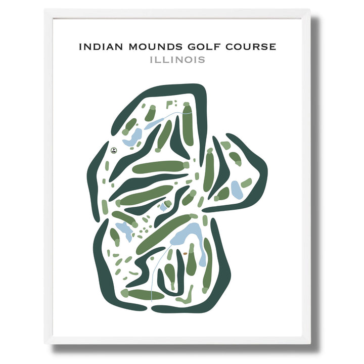 Indian Mounds Golf Course, Illinois - Printed Golf Courses