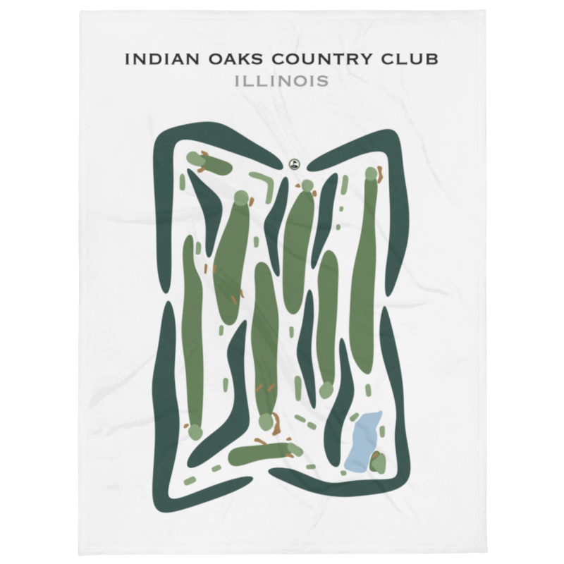 Indian Oaks Country Club, Illinois - Printed Golf Courses