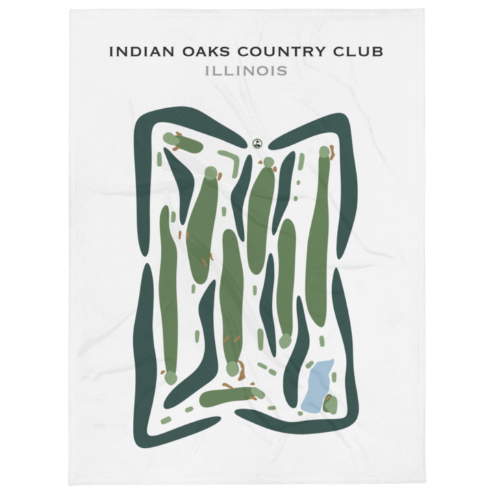 Indian Oaks Country Club, Illinois - Printed Golf Courses