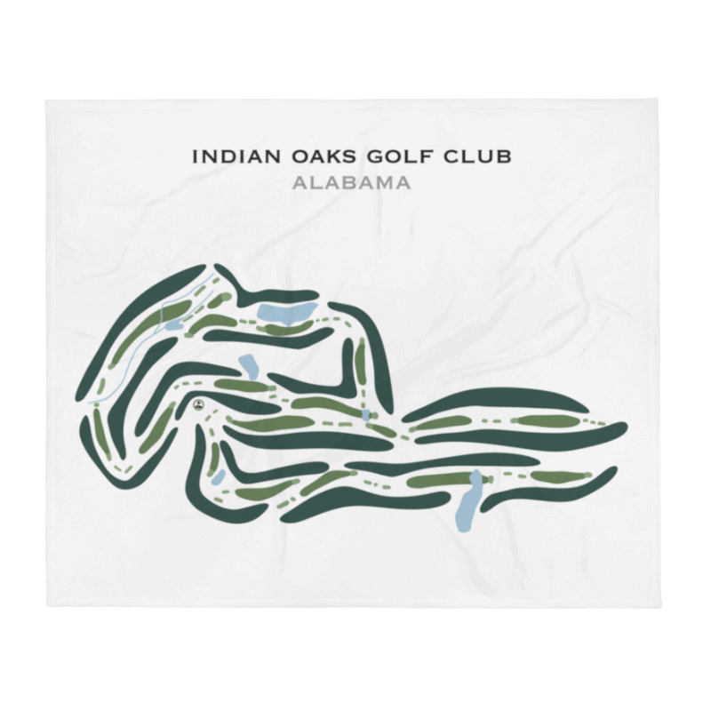 Indian Oaks Golf Club, Alabama - Printed Golf Courses