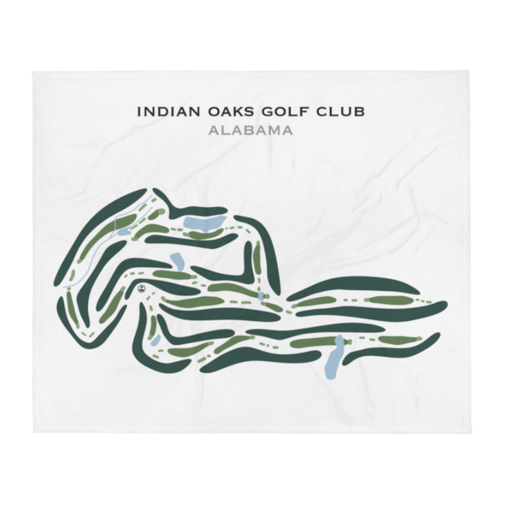 Indian Oaks Golf Club, Alabama - Printed Golf Courses