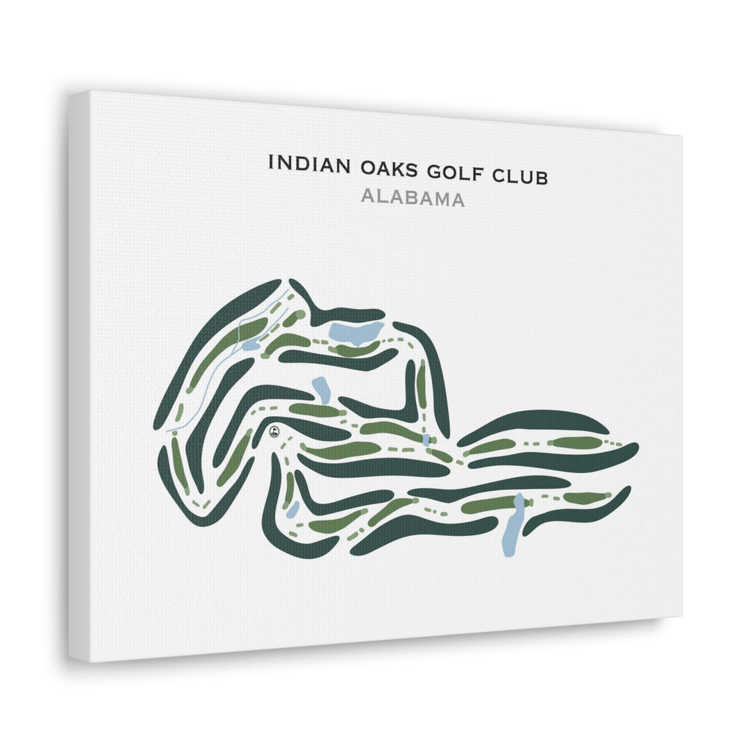 Indian Oaks Golf Club, Alabama - Printed Golf Courses