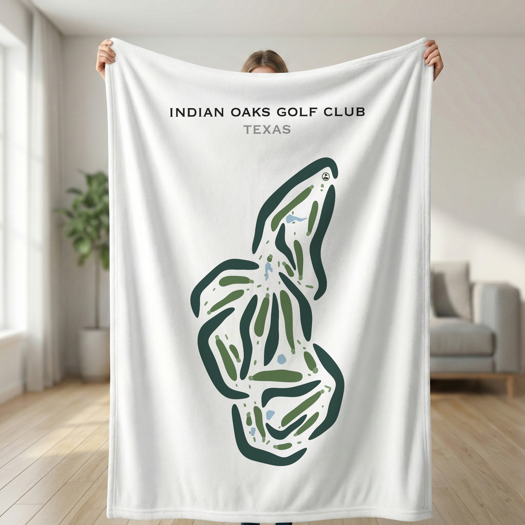 Indian Oaks Golf Club, Texas - Printed Golf Courses