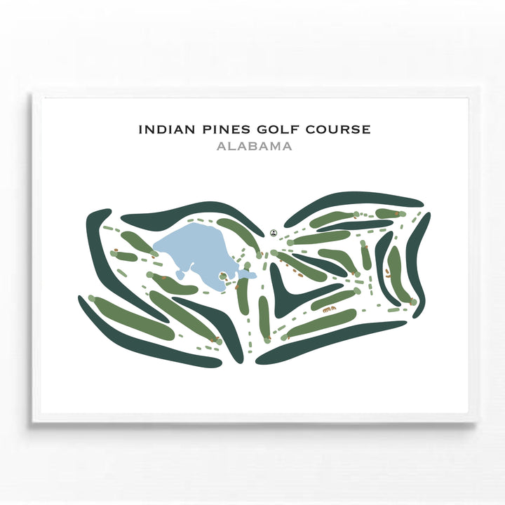Indian Pines Golf Course, Alabama - Printed Golf Courses