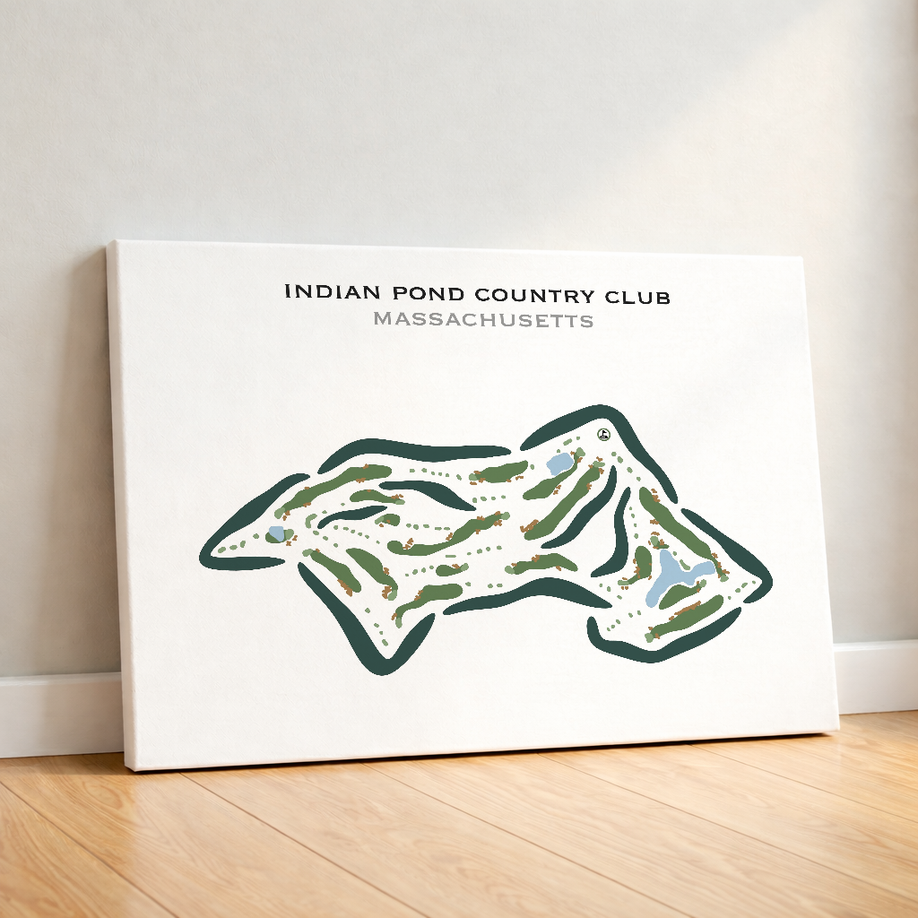 Indian Pond Country Club, Massachusetts - Printed Golf Courses