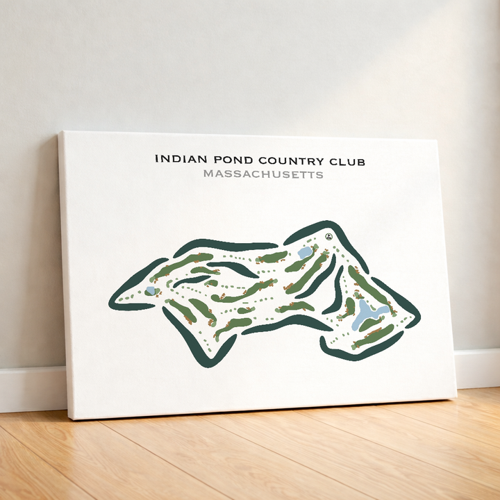 Indian Pond Country Club, Massachusetts - Printed Golf Courses