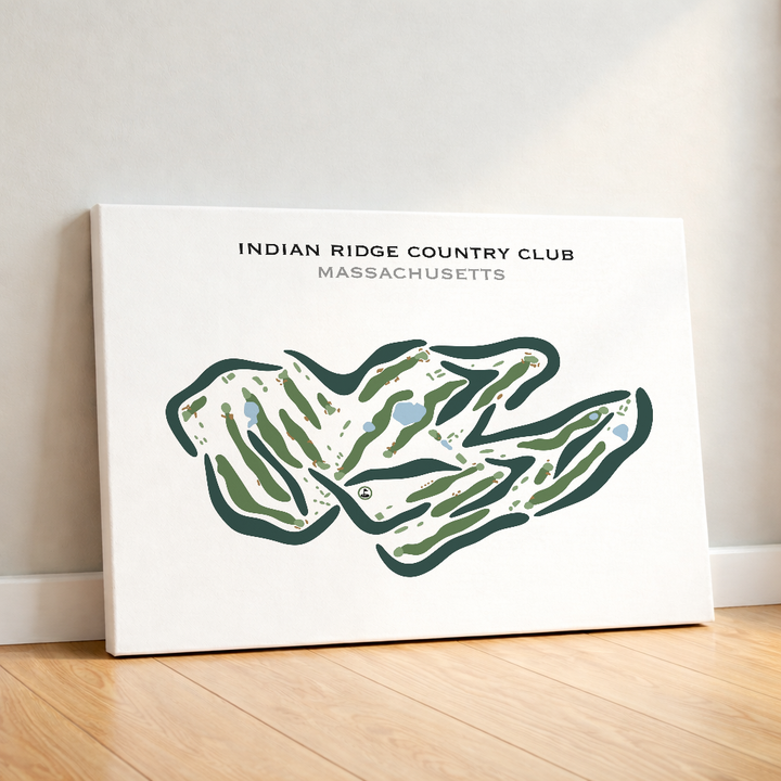 Indian Ridge Country Club, Massachusetts - Printed Golf Courses