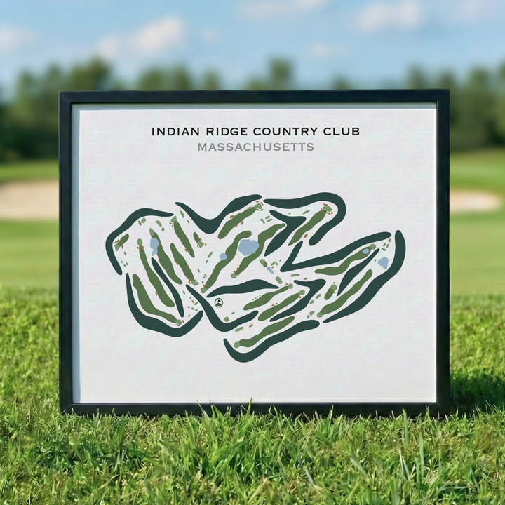 Indian Ridge Country Club, Massachusetts - Printed Golf Courses