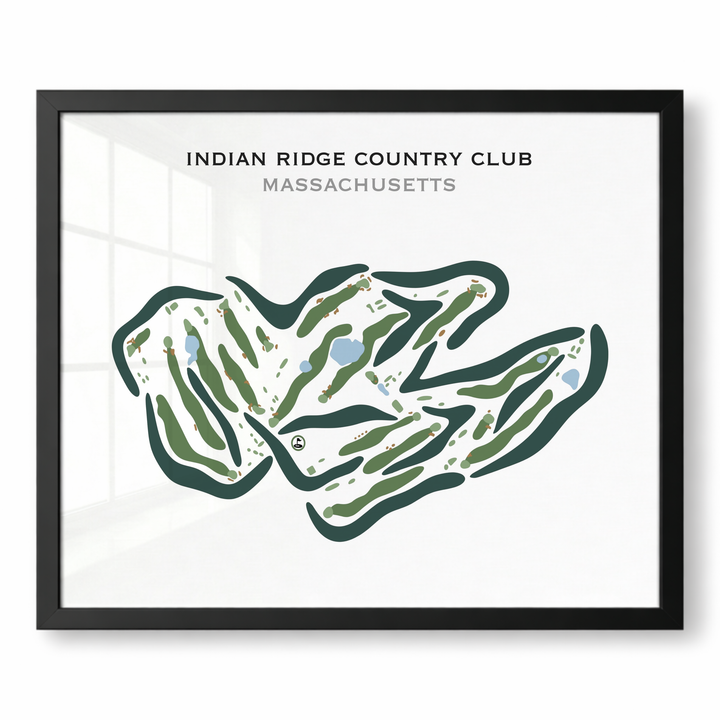Indian Ridge Country Club, Massachusetts - Printed Golf Courses