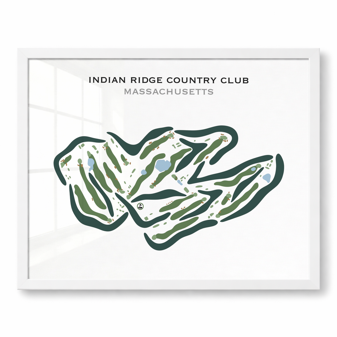 Indian Ridge Country Club, Massachusetts - Printed Golf Courses