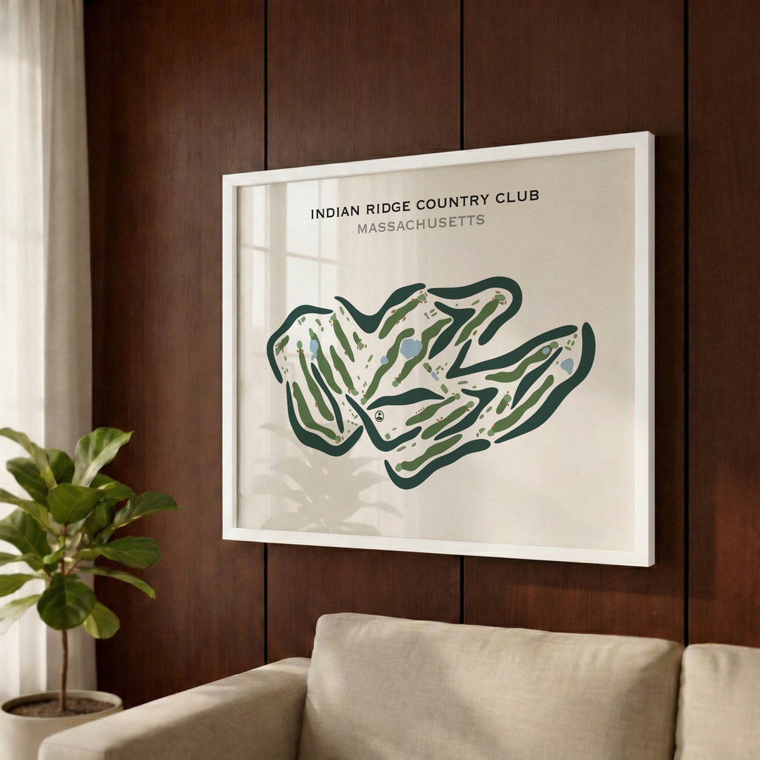 Indian Ridge Country Club, Massachusetts - Printed Golf Courses