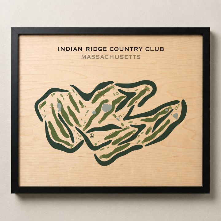 Indian Ridge Country Club, Massachusetts - Printed Golf Courses
