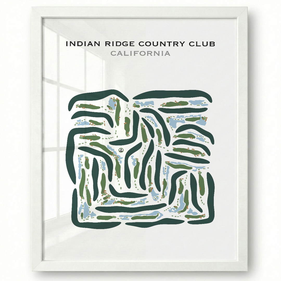 Indian Ridge Country Club, California - Printed Golf Courses