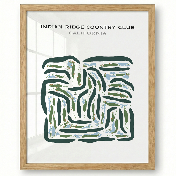 Indian Ridge Country Club, California - Printed Golf Courses