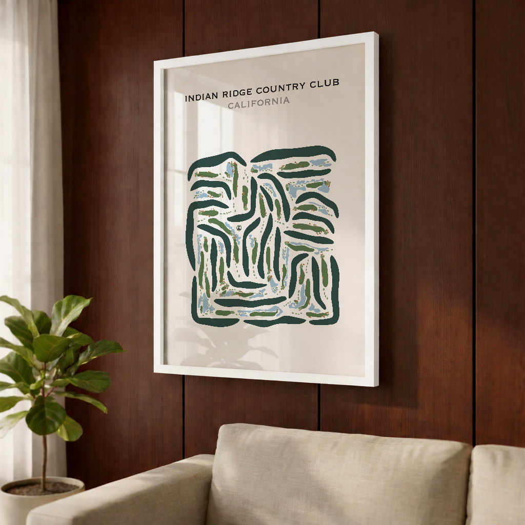 Indian Ridge Country Club, California - Printed Golf Courses