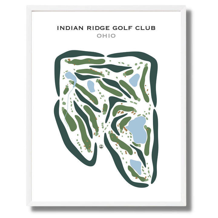 Indian Ridge Golf Club, Ohio - Printed Golf Courses