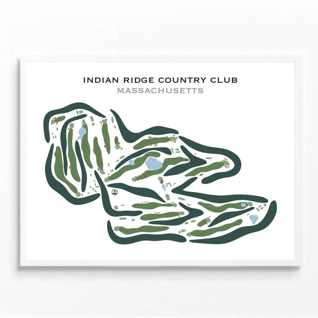 Indian Ridge Country Club, Massachusetts - Printed Golf Courses - Golf Course Prints