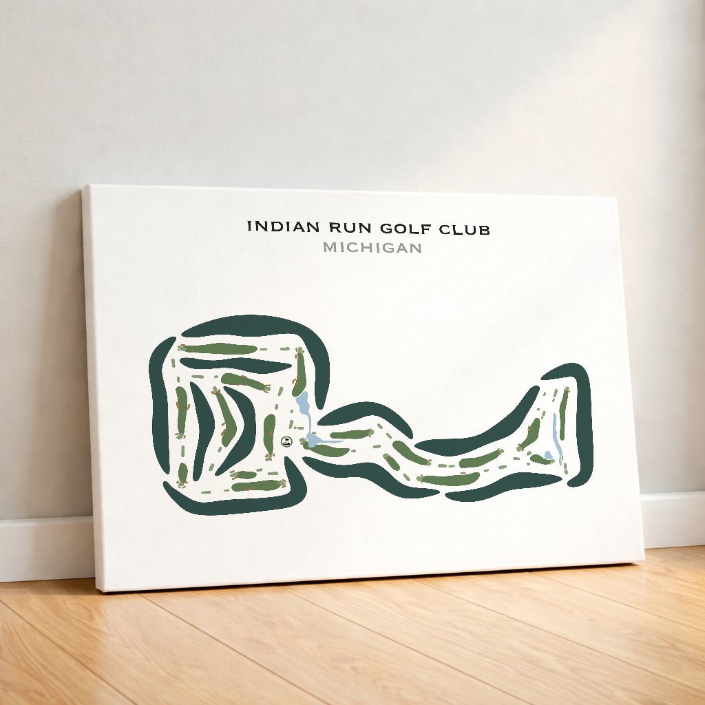 Indian Run Golf Club, Michigan - Printed Golf Courses