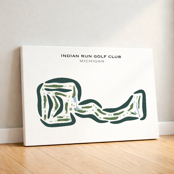 Indian Run Golf Club, Michigan - Printed Golf Courses