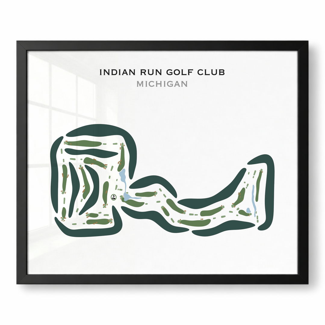 Indian Run Golf Club, Michigan - Printed Golf Courses
