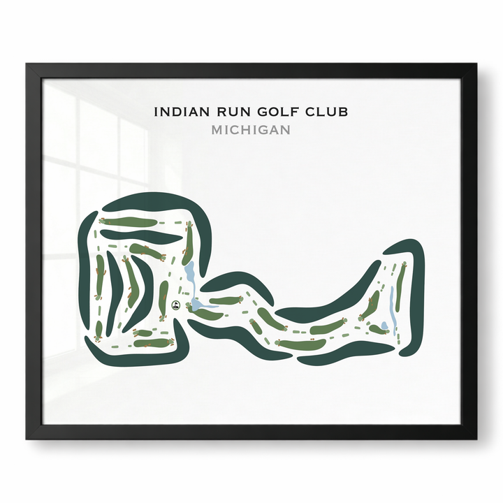 Indian Run Golf Club, Michigan - Printed Golf Courses