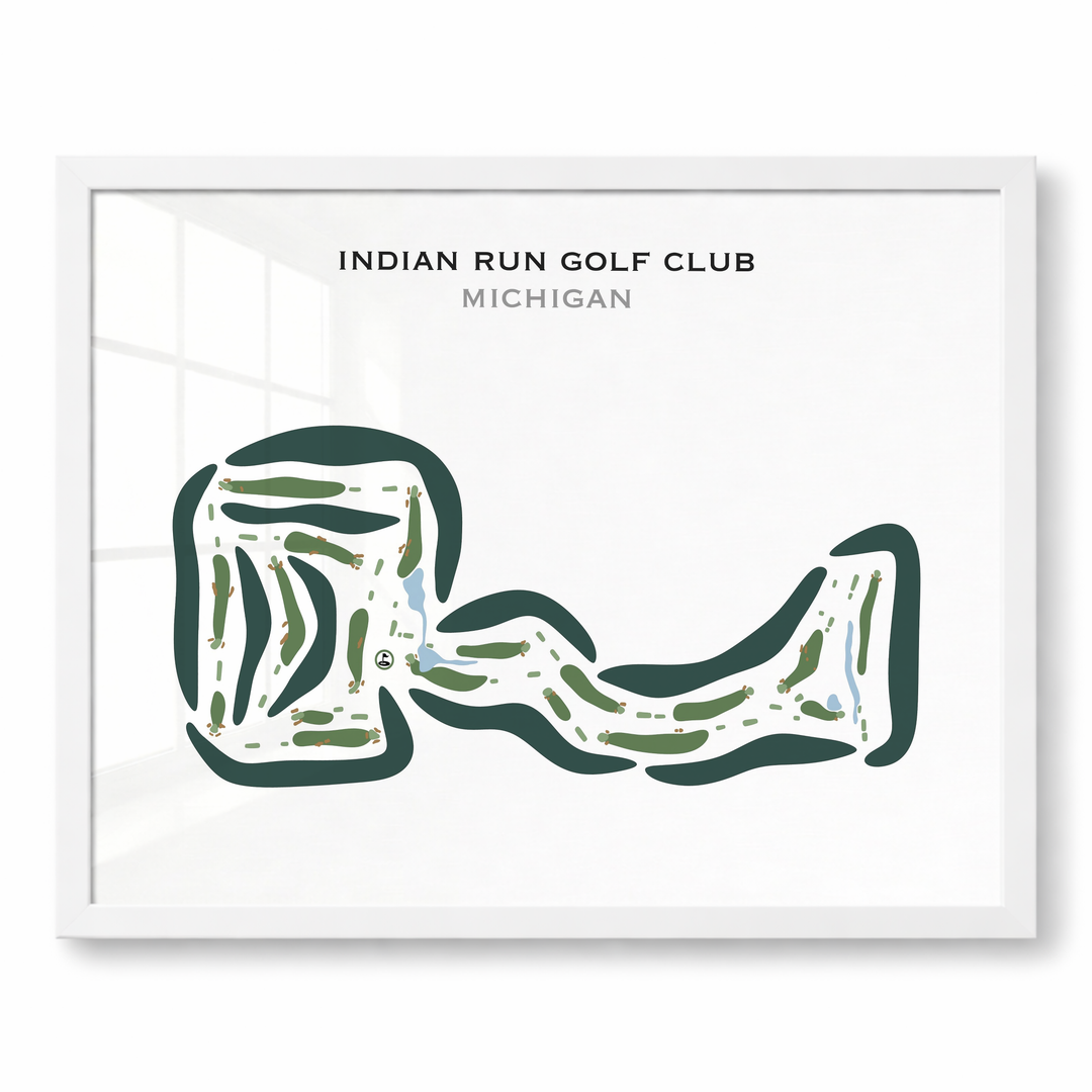 Indian Run Golf Club, Michigan - Printed Golf Courses
